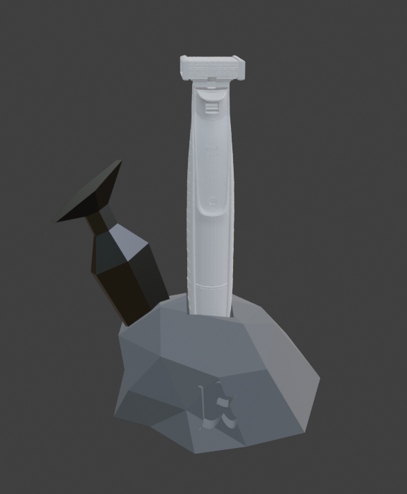 The Blade in the Stone - Vertical OneBlade Stand | Kingdom Come: Deliverance II Edition