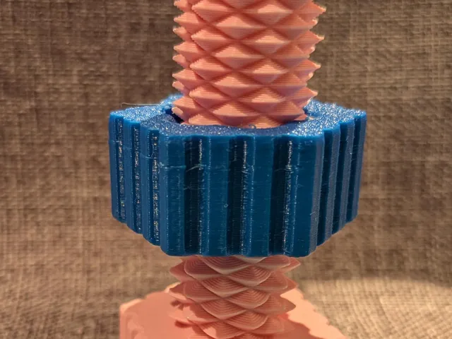 Double nut with grip features