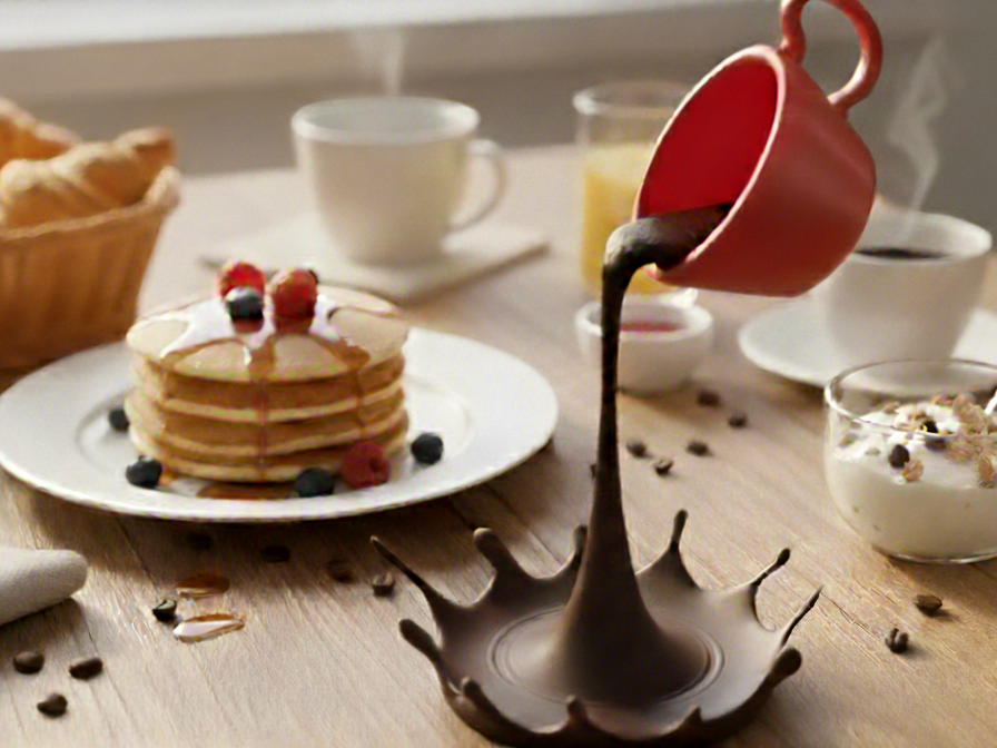 Floating coffee cup