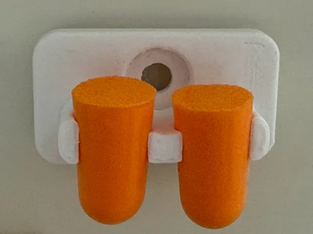 Earplug Wall Mount Holder