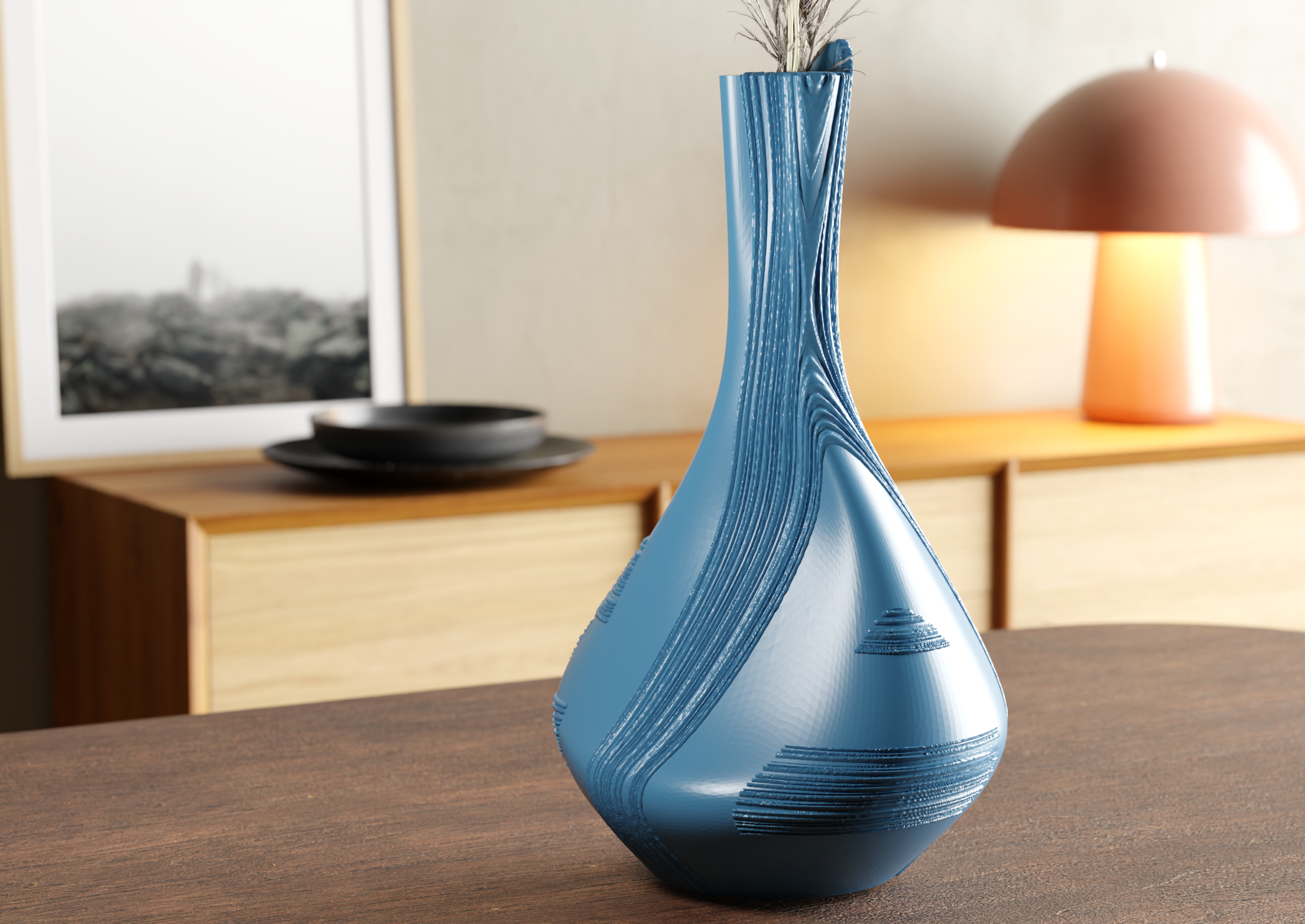 TEXTURED SMOOTH VASE