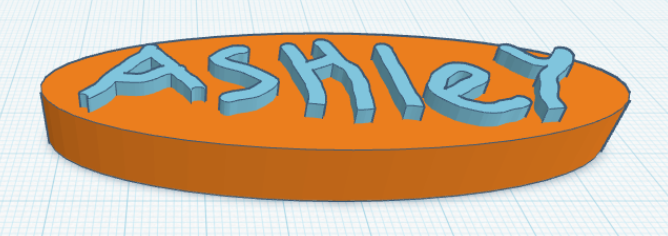 name tag: Ashley