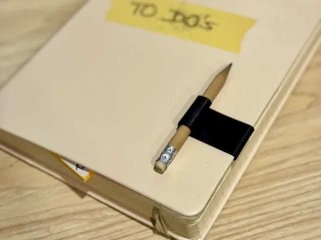Notebook Pen Clip | 10 min Print | Only 4g | Paper and Money Clip with Pen Holder