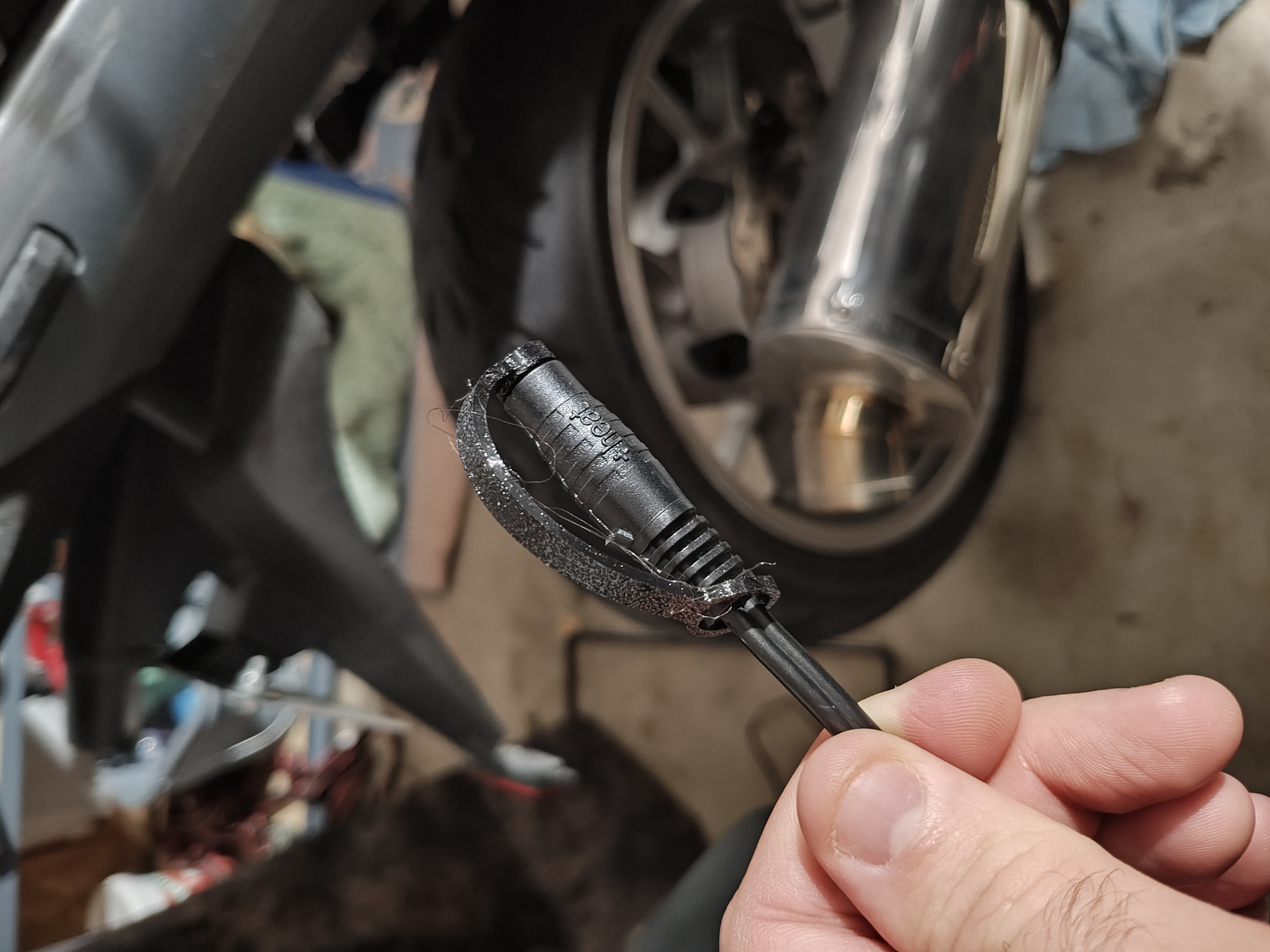 Replacement cap for Hotwired heated motorcycle gear barrel connector