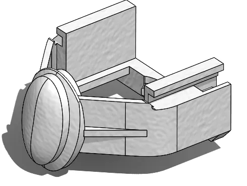 Replacement button-ejector part for Vileda ProMist MAX