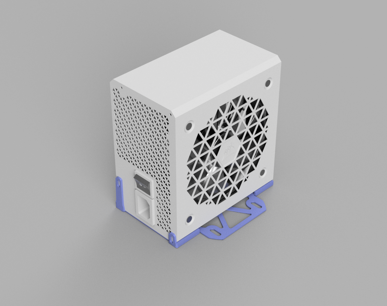 PSU  Mount Bracket-Adapterr PC - Server - 3d Printer - 2020 Profile - Pc Test Bench case