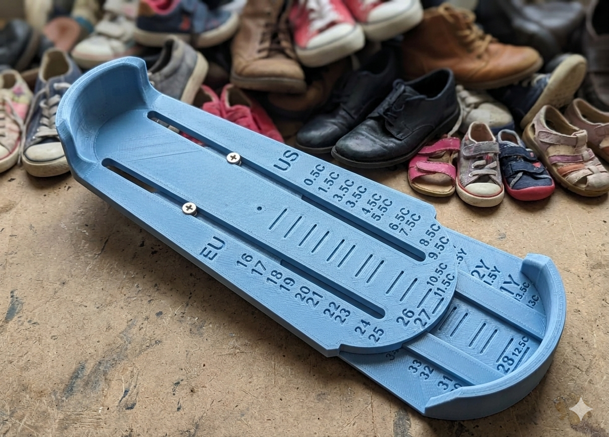 Modular Sliding Shoe Size Ruler (EU/US)