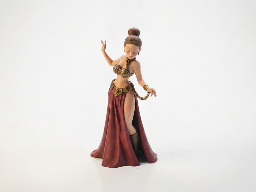 Chained Lady Figurine Female Figure 3D Printable