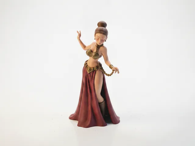 Chained Lady Figurine Female Figure 3D Printable