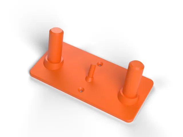 Grinder Disc Wall Rack - Pegs for 115 and 125 mm Cutting and Flap Discs, No Supports (OpenSCAD)
