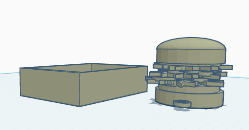 Low poly Burger and fries