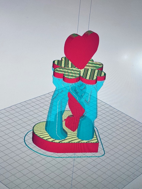 Heart statue