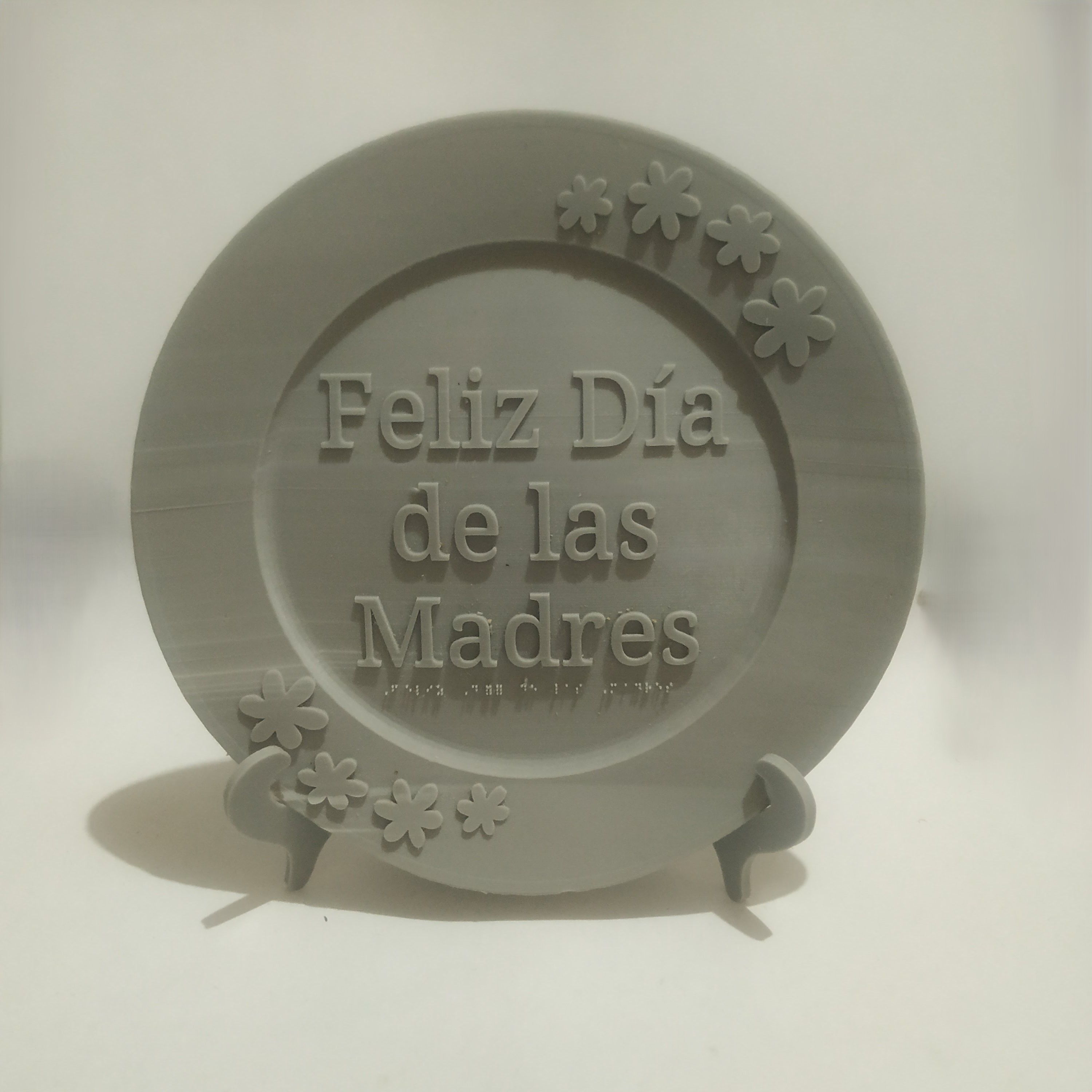 Mother's Day commemorative plate in Spanish