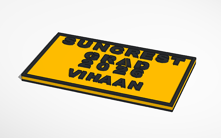 suncrest grad 2026 Vihaan 3D model by D&D Nerd