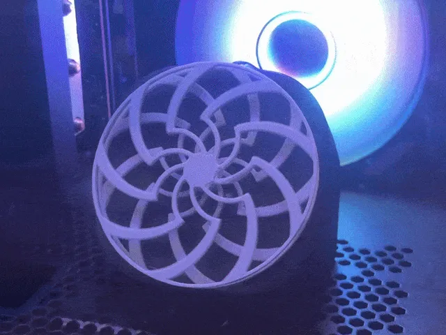 PWM powered Moiré Illusion - Corsair Titan Capswap (Cover is  a GIF)