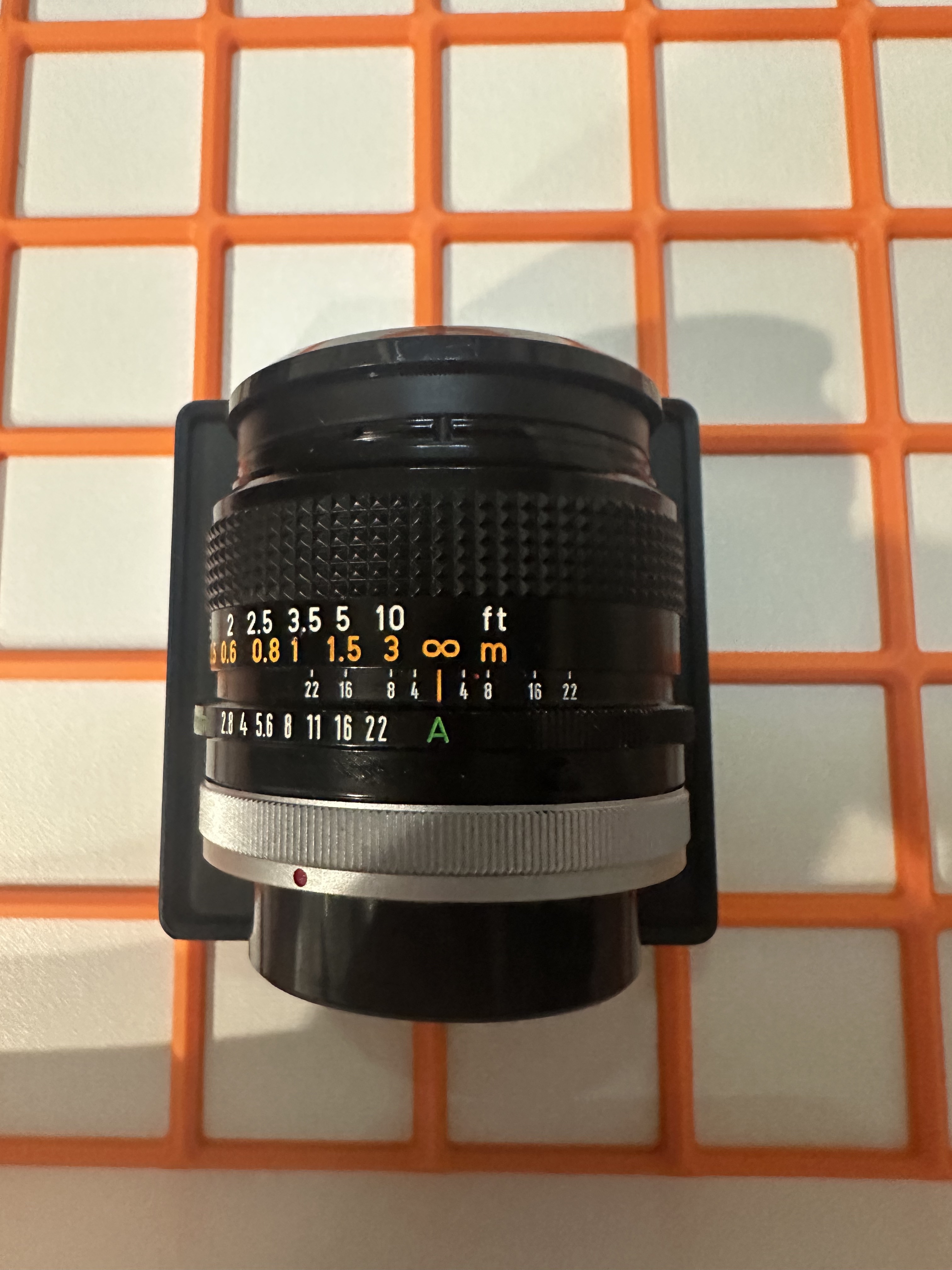 Gridfinity bin Canon FD 28mm f2.8