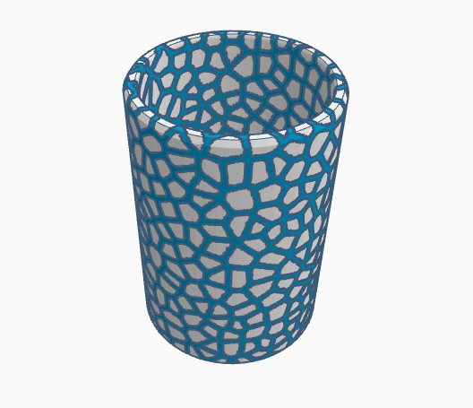 Voronoi can holder/multipurpose container
