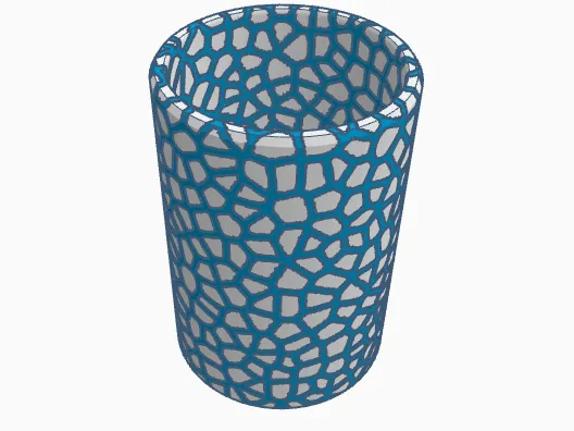 Voronoi can holder/multipurpose container