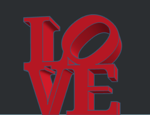 Mini Valentines Day Love Sign