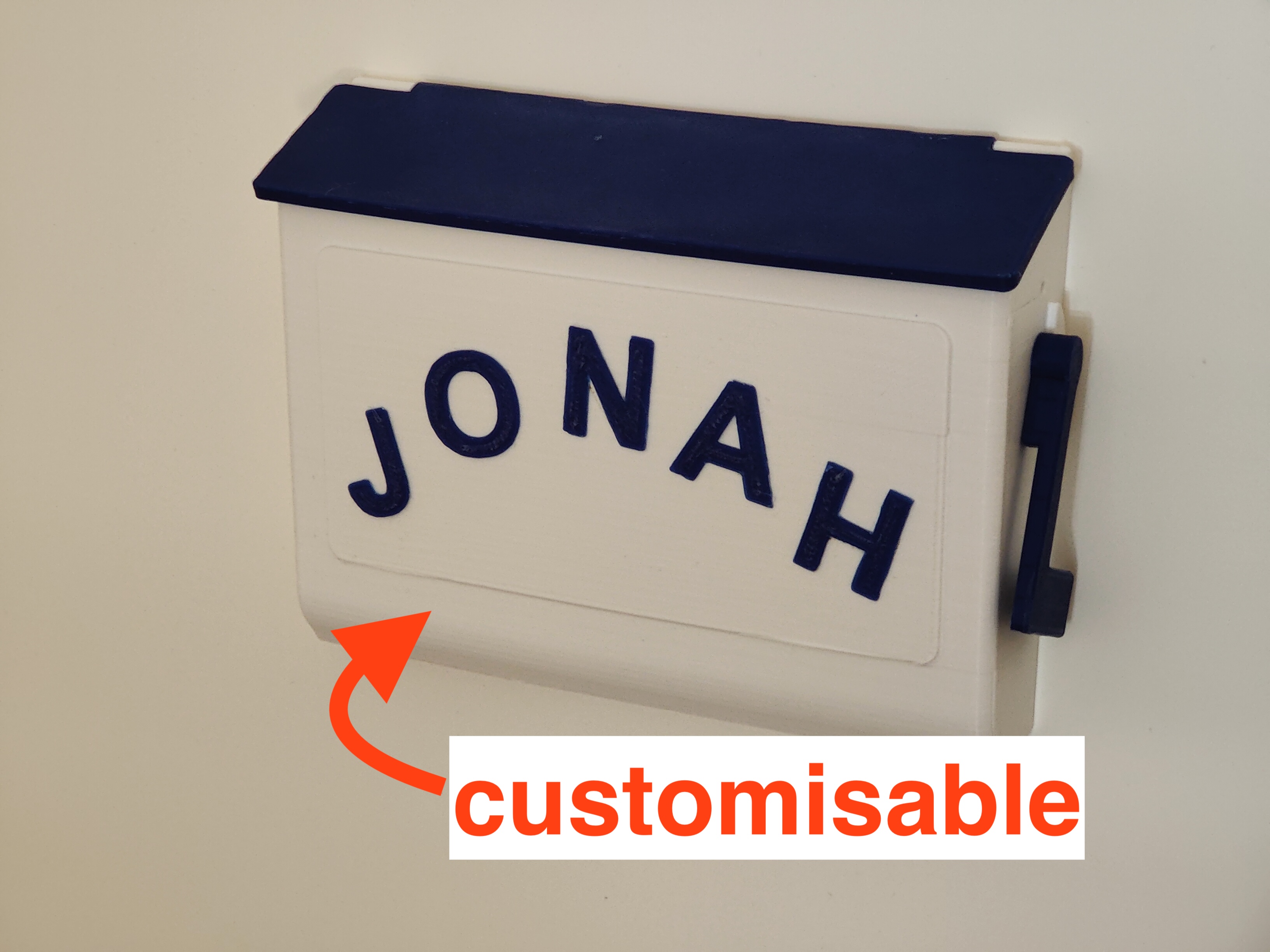 Kids Mailsbox with Flag and Name