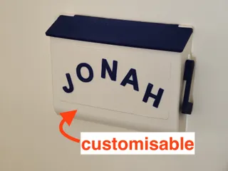 Kids Mailsbox with Flag and Name