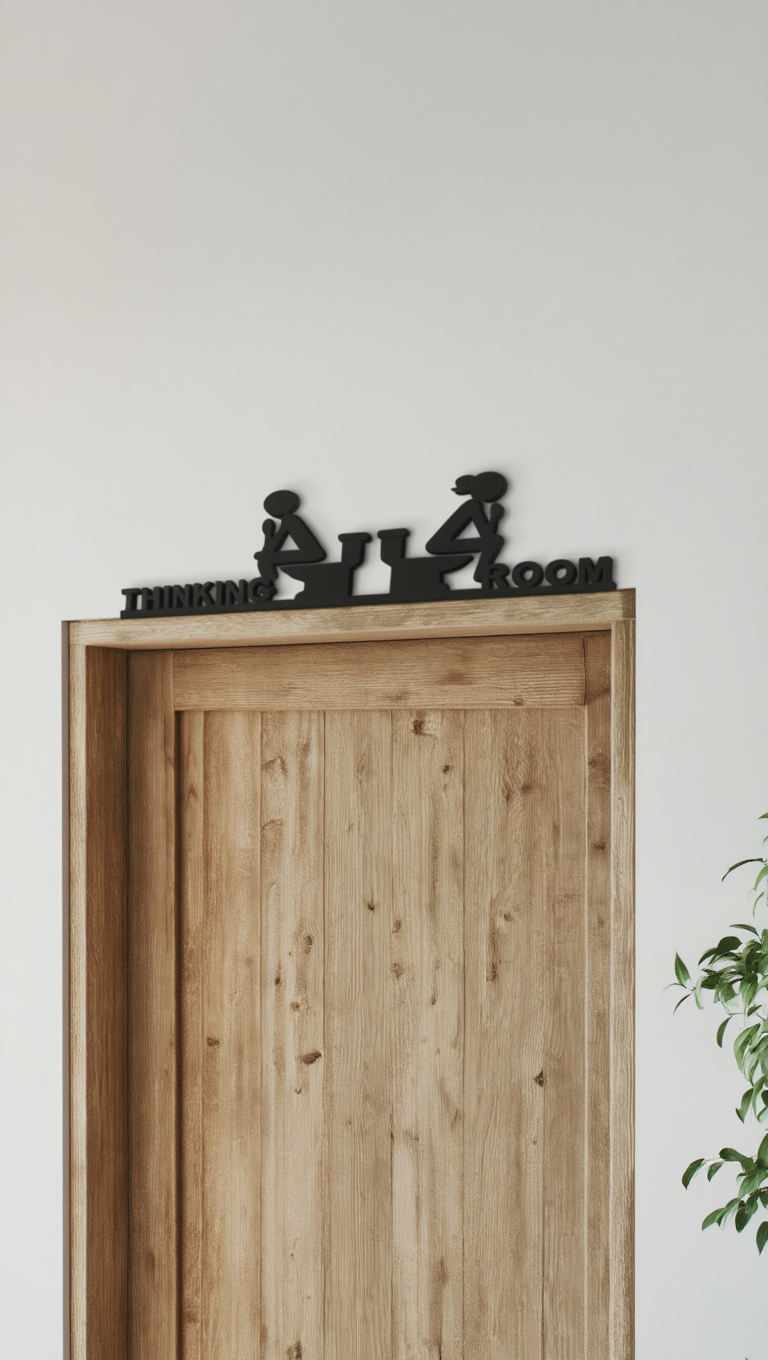 Thinking Room – Funny 3D Printed Wall Decoration