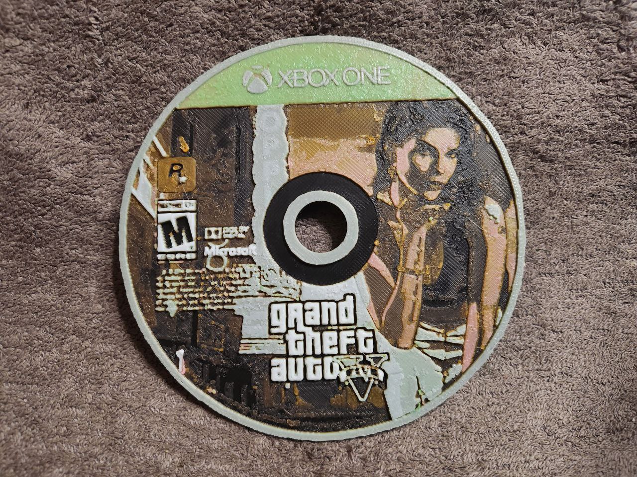 GTA V Xbox Disc - HueForge