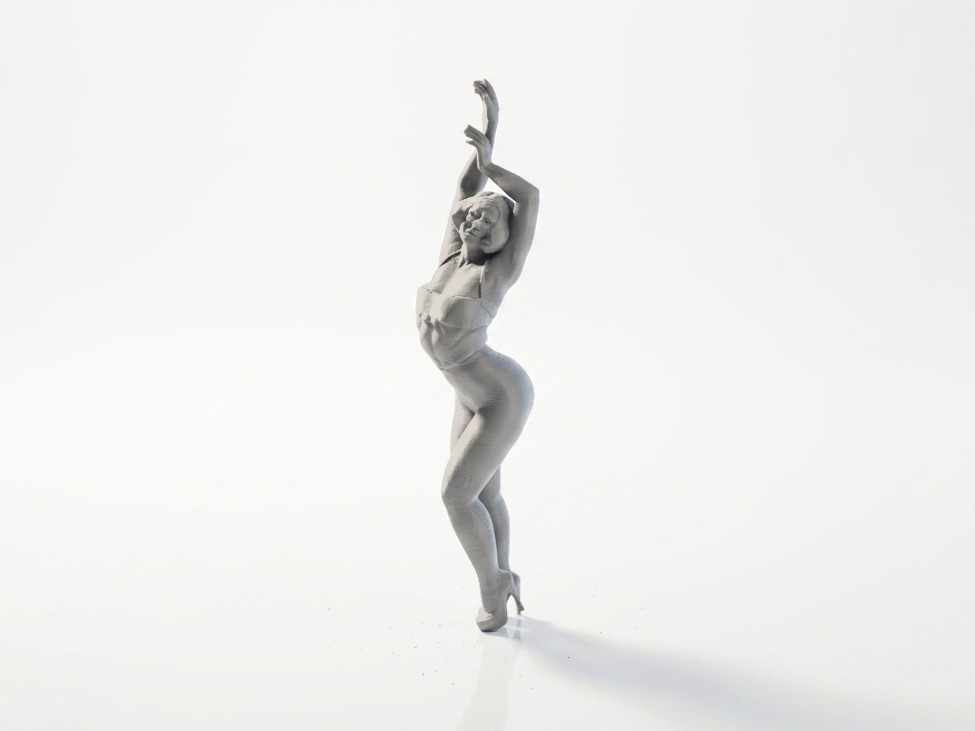Graceful Dancer Figurine Female Figure 3D Printable