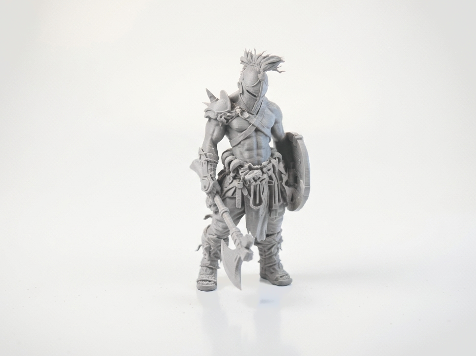 Axe Warrior Fantasy Figurine 3D Printable