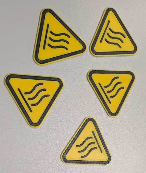 High Temperature Warning Sign (NO AMS, NO MMU3)