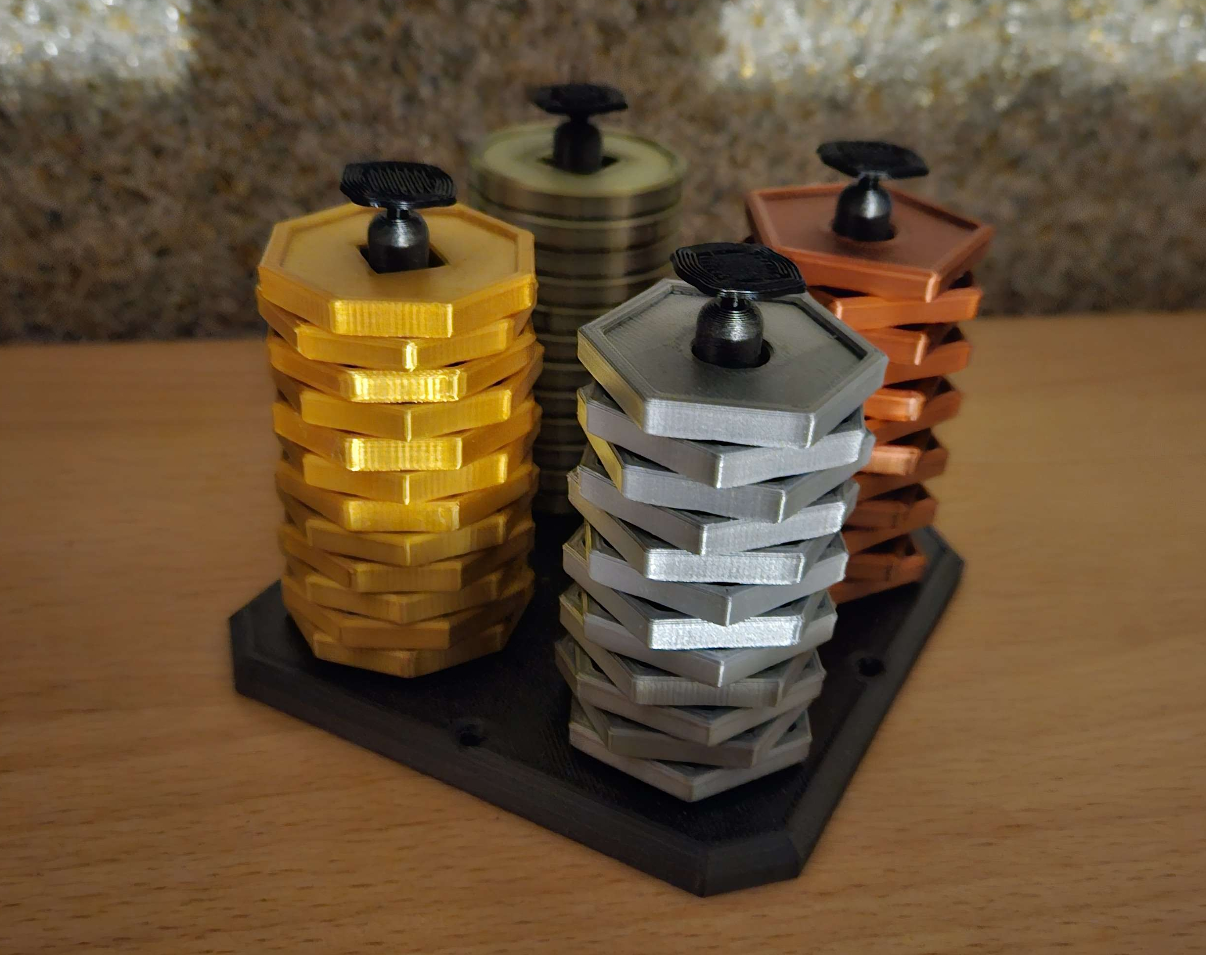 Fantasy Currency Tokens with Stand