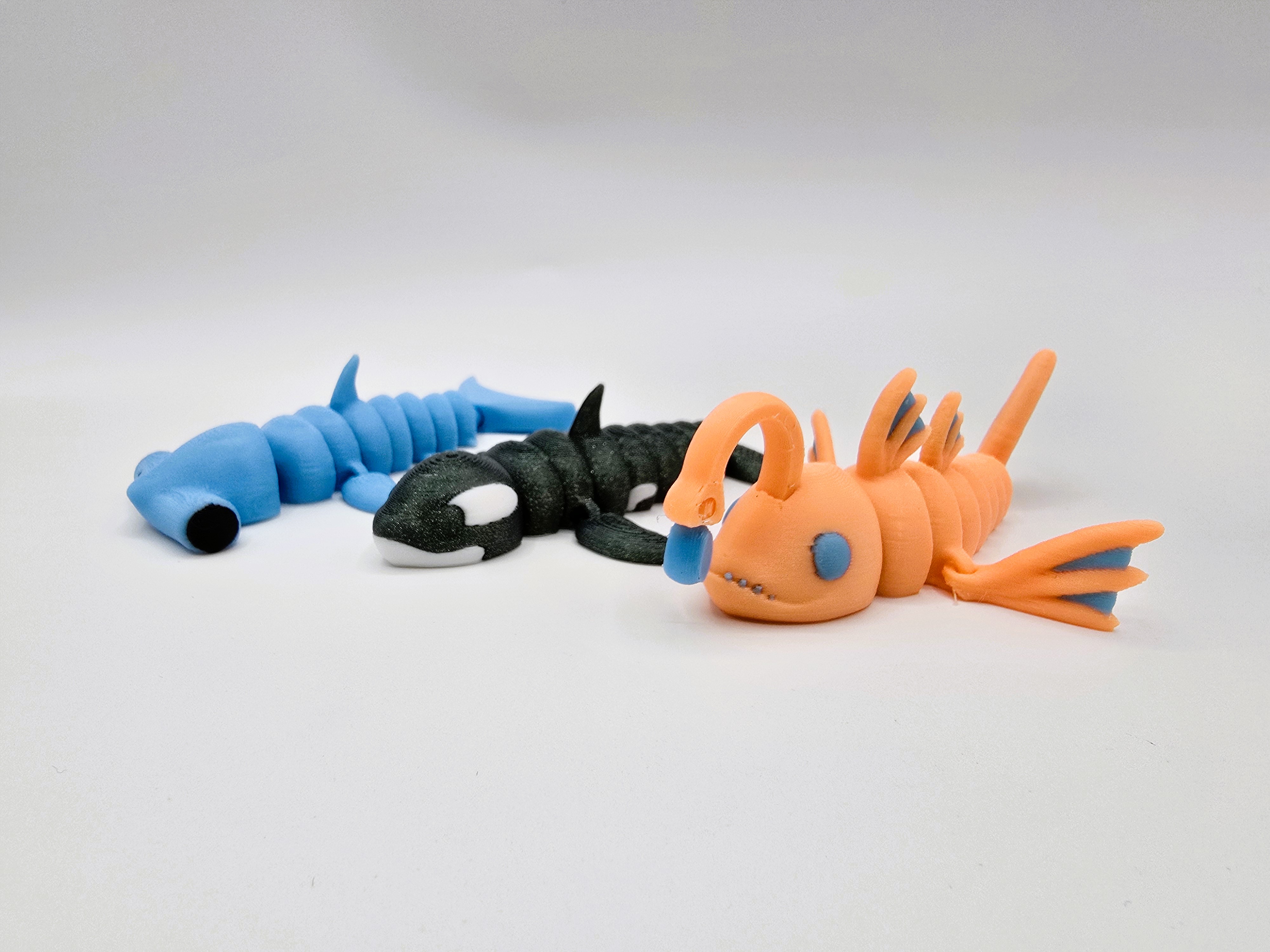 Flexi Orca & Hammerhead Shark Pocket Pets