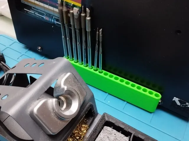 Solder tips organizer (row of 18 slots)