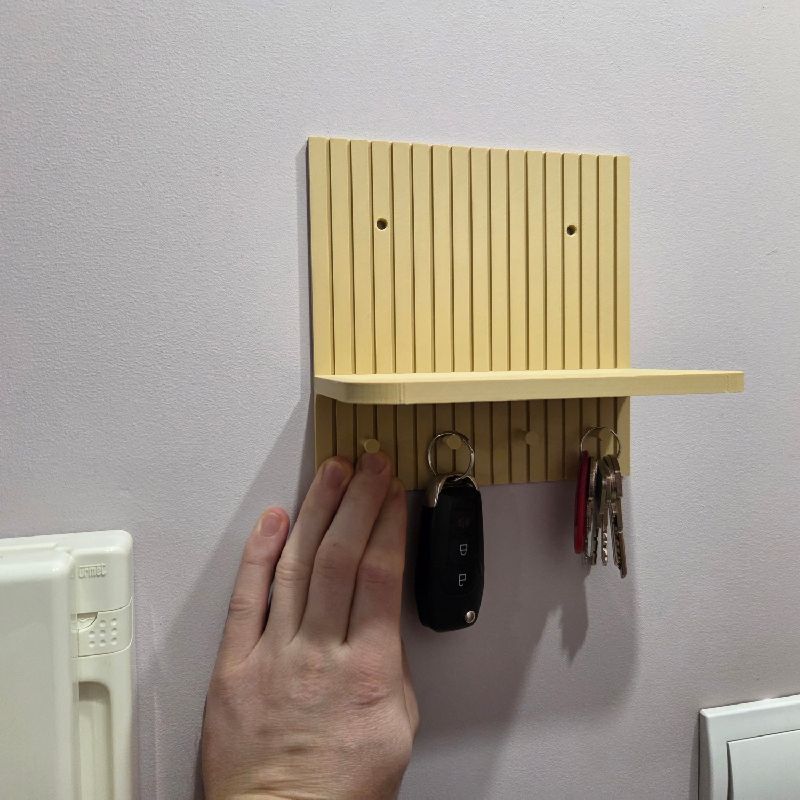 Entryway Shelf – Minimalist Wall Key Organizer by MeltMotive | Download ...