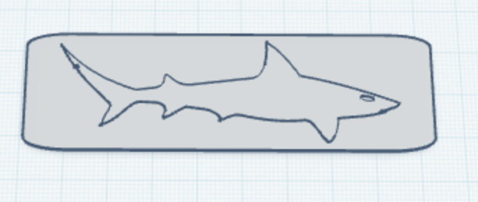 Miniatura 6 do modelo 3D Shark bookmark