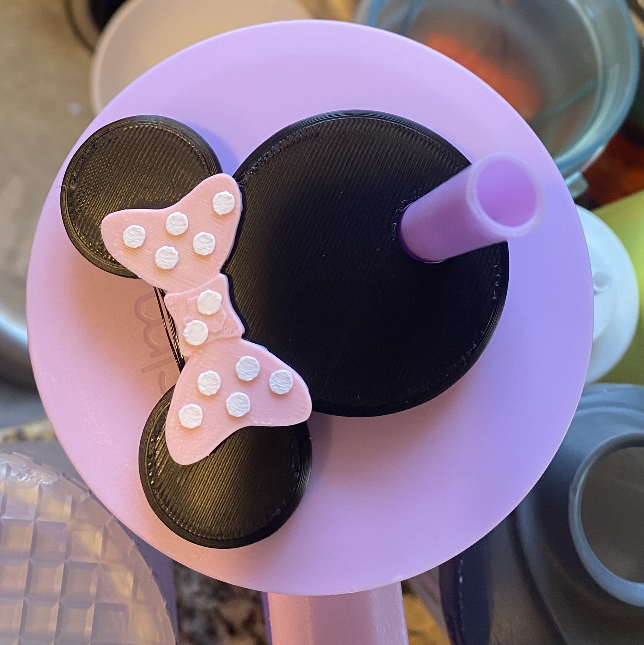 Minnie straw topper