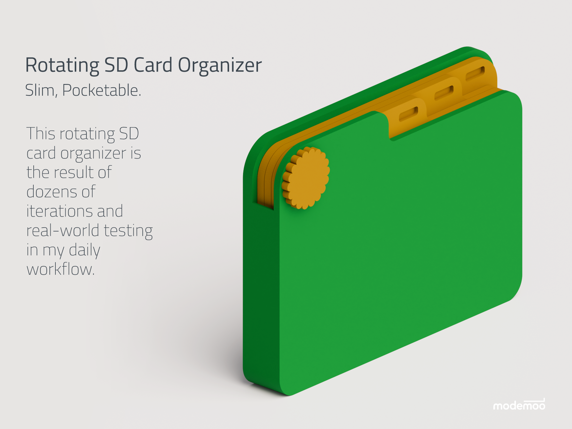 Rotating SD Card Organizer