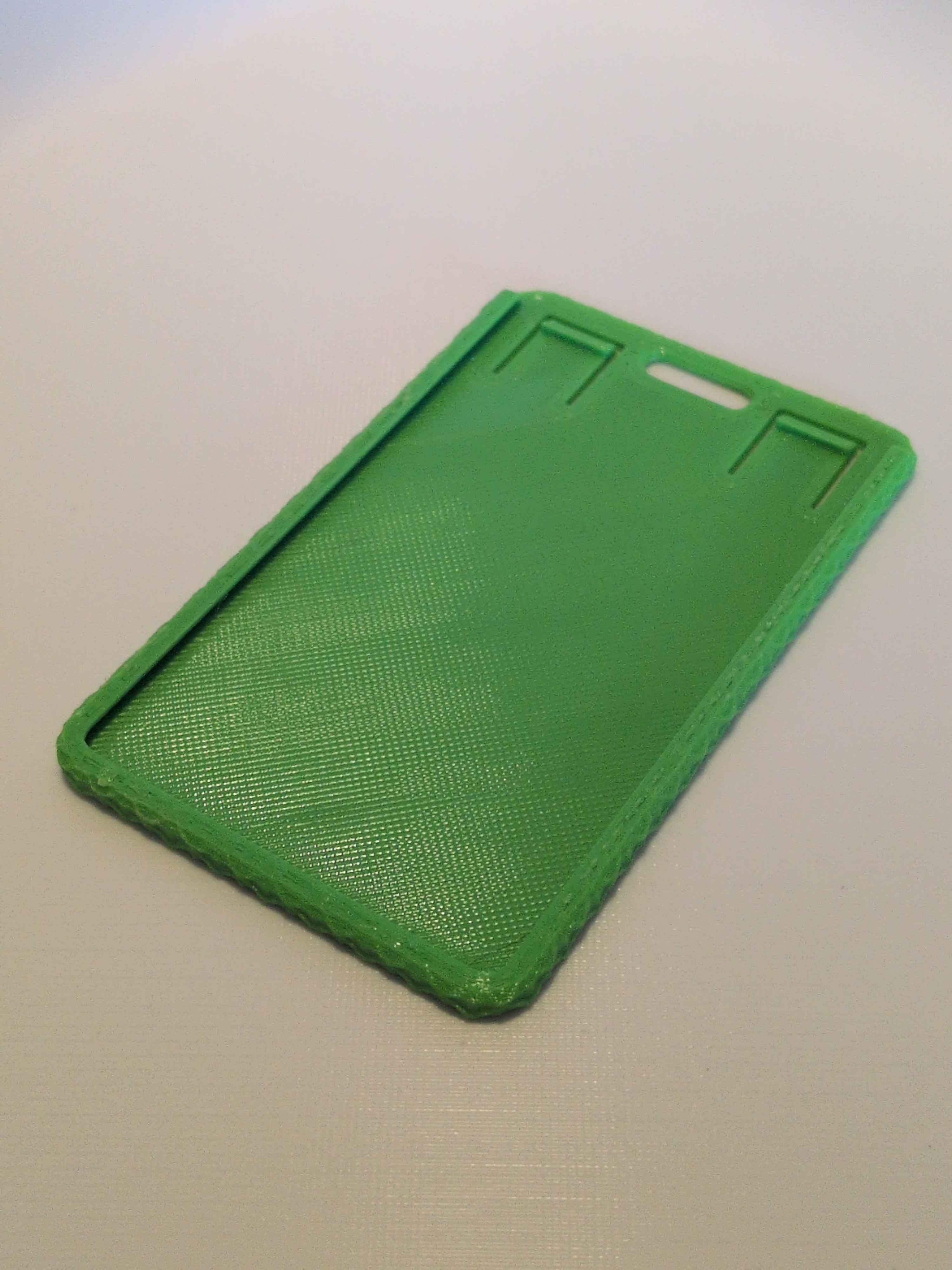 ID Badgeholder with textured sides - no supports needed