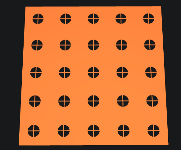 target stencil 25 18mm match target .177 .22