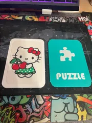 Hello Kitty with cherries - minipuzzle for kids