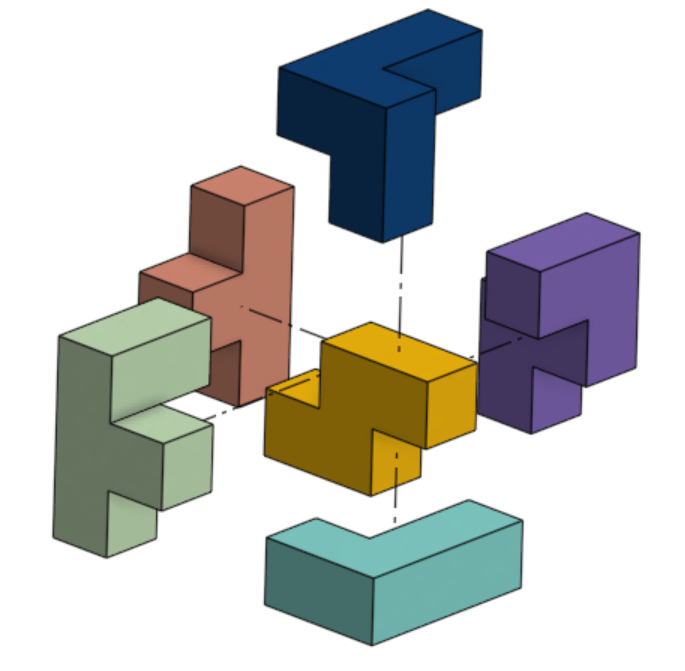 Miniatura 2 do modelo 3D Simple Cube Puzzle