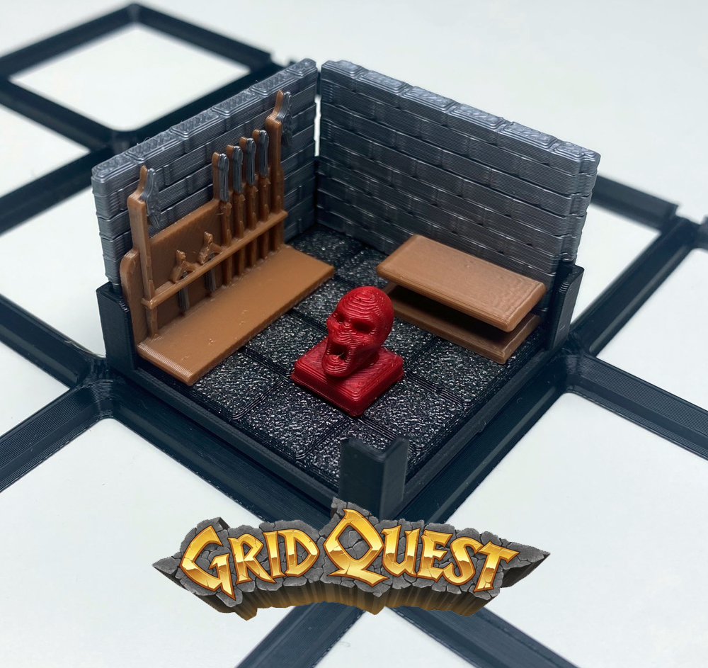 GridQuest GHOUL / ZOMBIE Meeple (The Gridfinity Game)