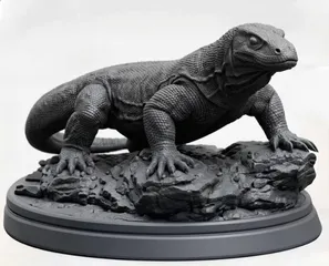 Komodo Dragon Statue