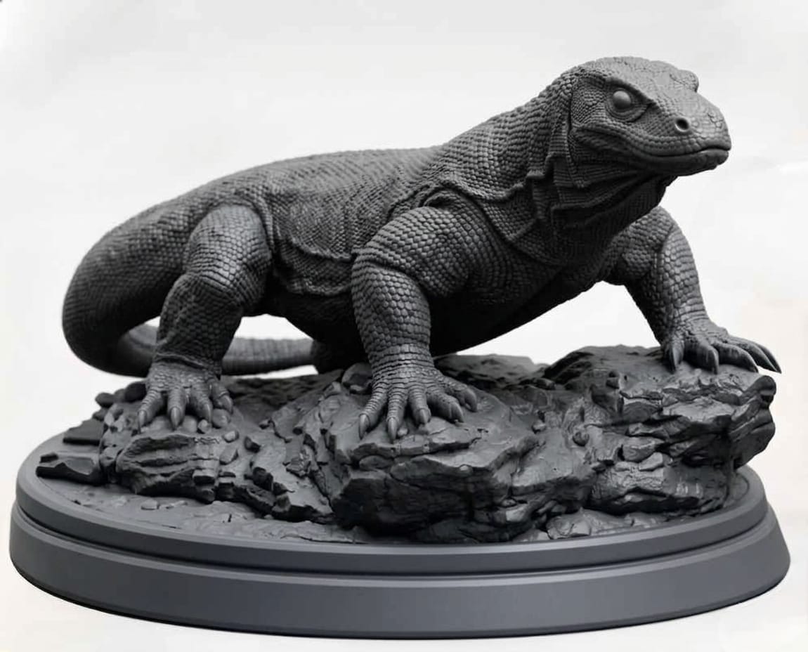 Komodo Dragon Statue