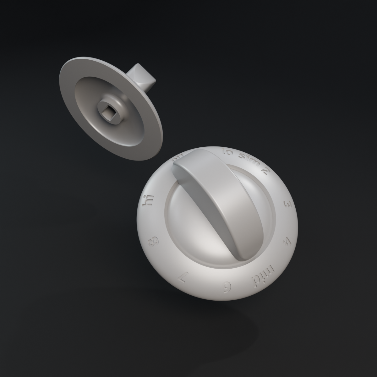 Frigidaire compatible knob