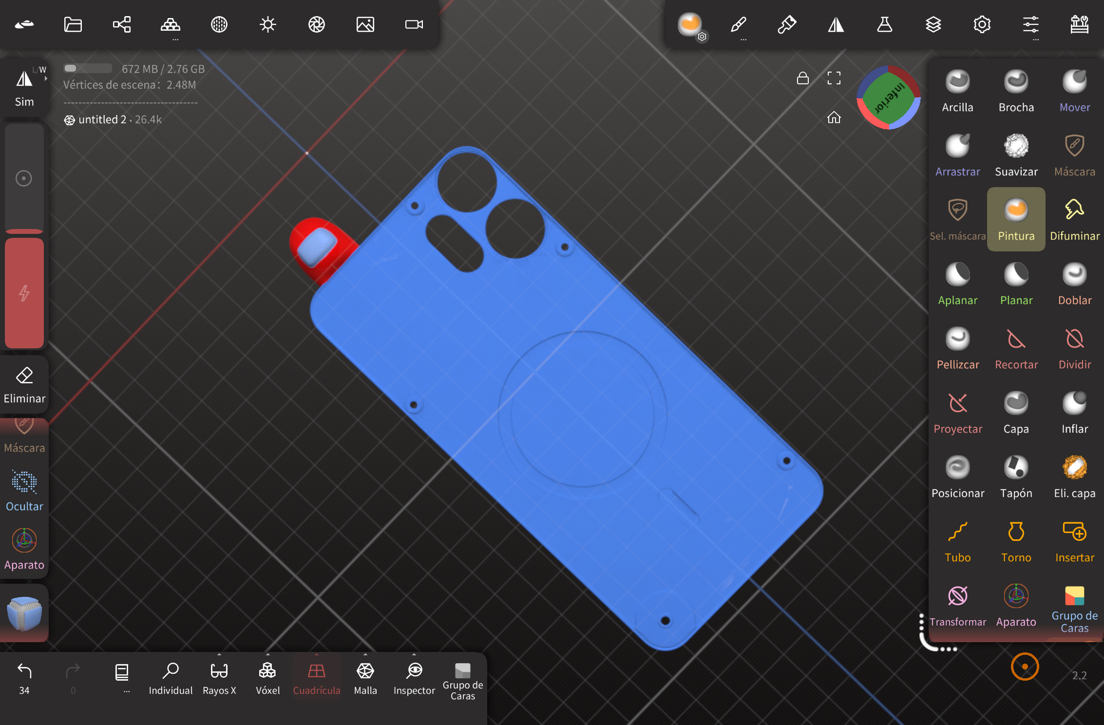 Among Us CMF Phone 2 Pro cover 3D model thumbnail