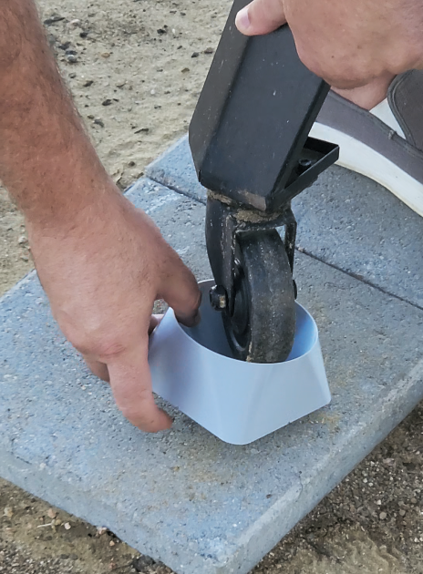 Wheel Chocks for my Pit Boss Pellet Smoker (100 mm wheels)