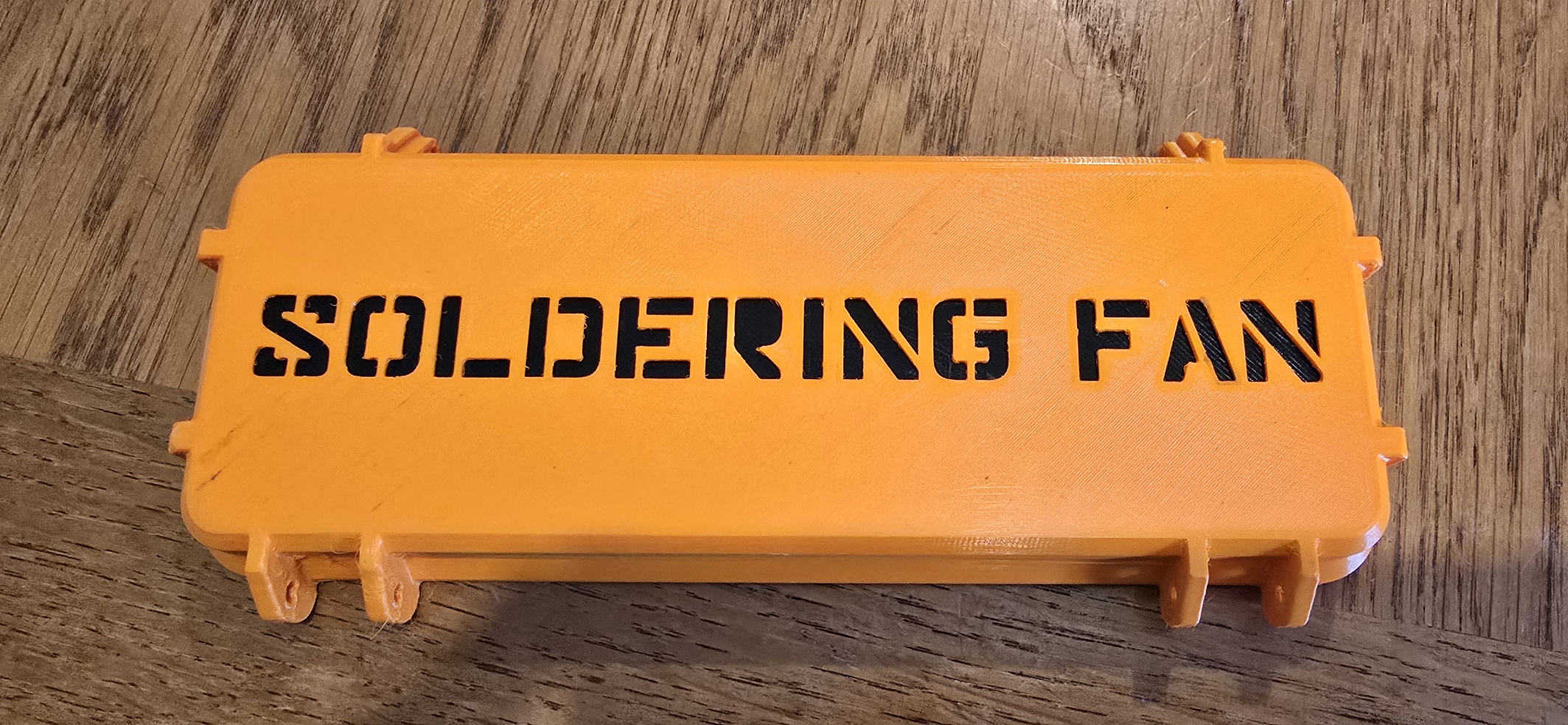 Rugged Case Lid - soldering fan