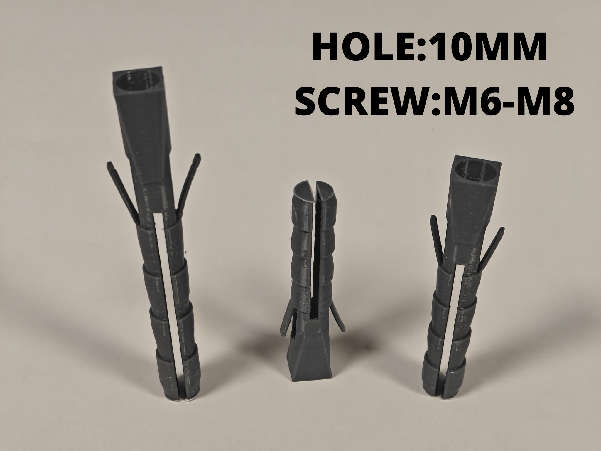 Heavy Duty Wall Plugs Anchors (10mm) | M6-M8 Screws