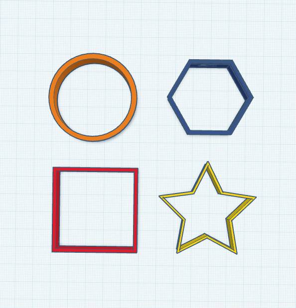 Miniatura 2 do modelo 3D Basic Cookie Cutter Shapes
